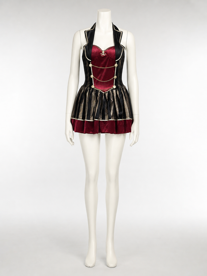 Pirate Cosplay Dress with Gold Decoration