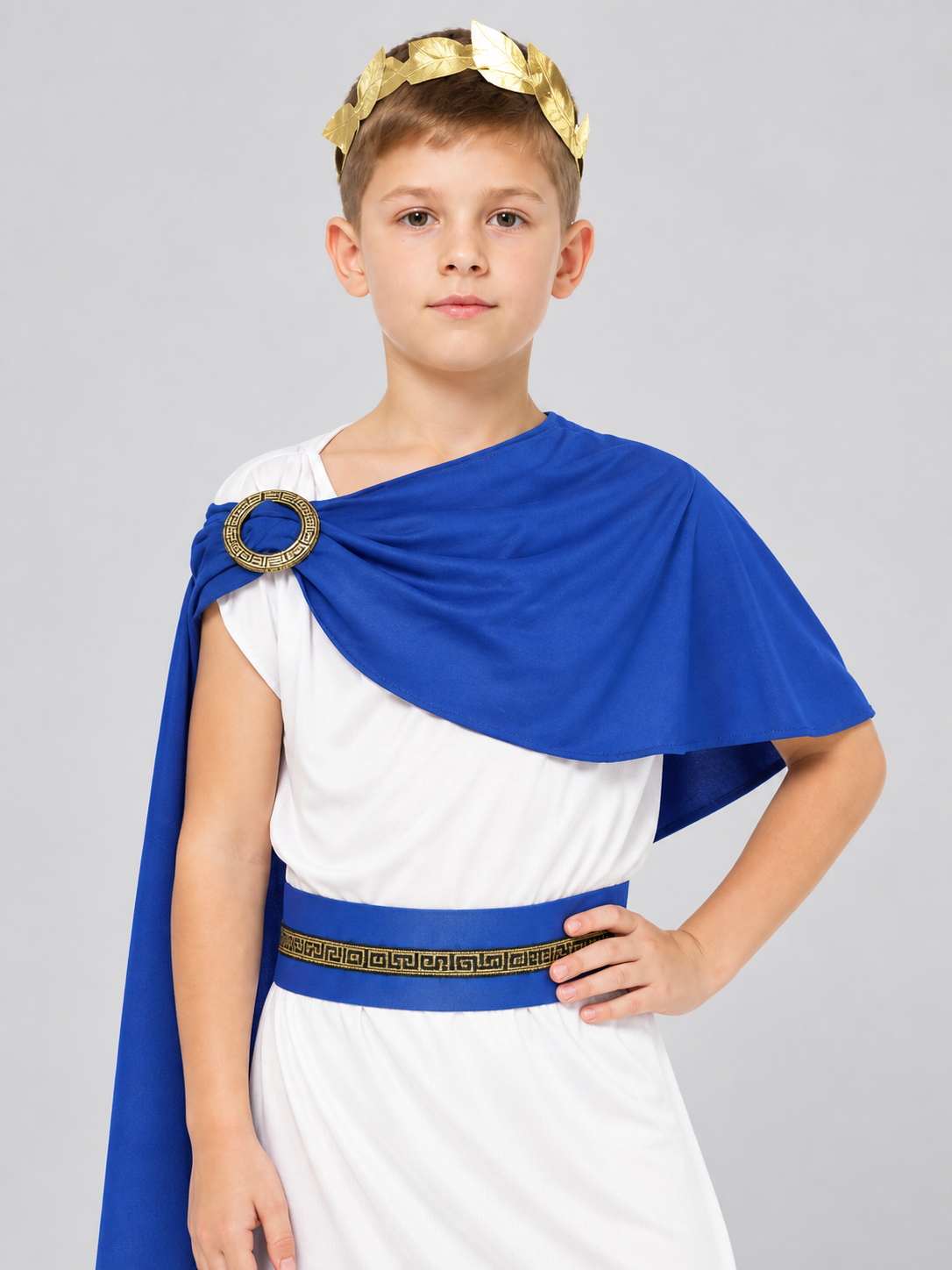 Kids' Ancient-Style Carnival Costume with Laurel Wreath