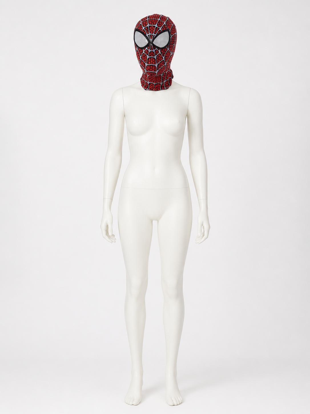 Red-and-Black Full-Face Cosplay Mask Costume Masks detail