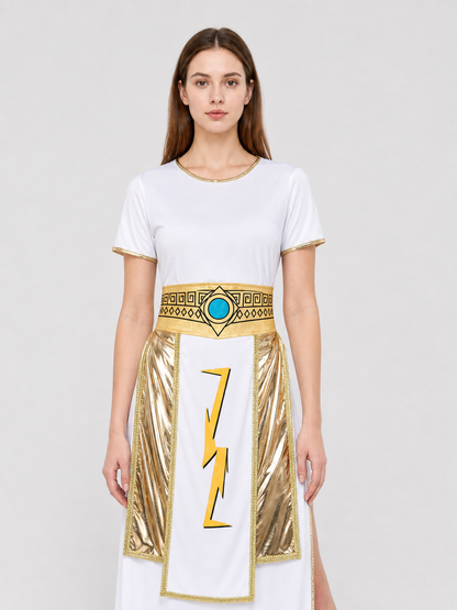 Greek-Style Cosplay Dress with Slit