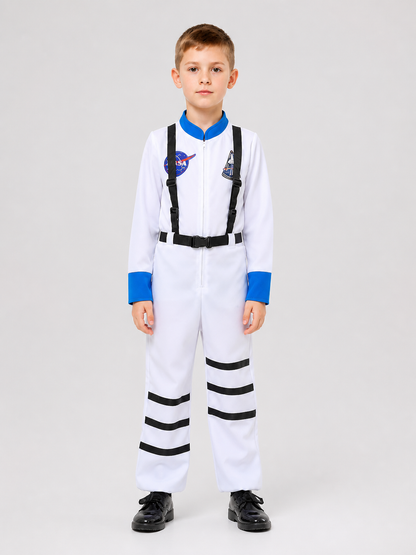 Astronaut Costume, White Cosplay Jumpsuit Costumes detail 3