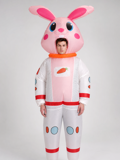 Inflatable Astronaut Rabbit Costume for Parties