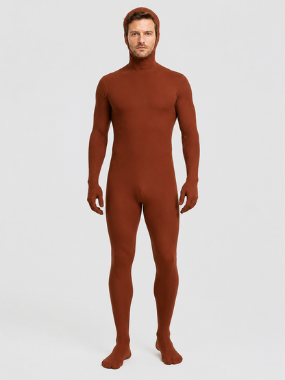 Form-Fitting Chroma Key Jumpsuit with Open Face product detail 3