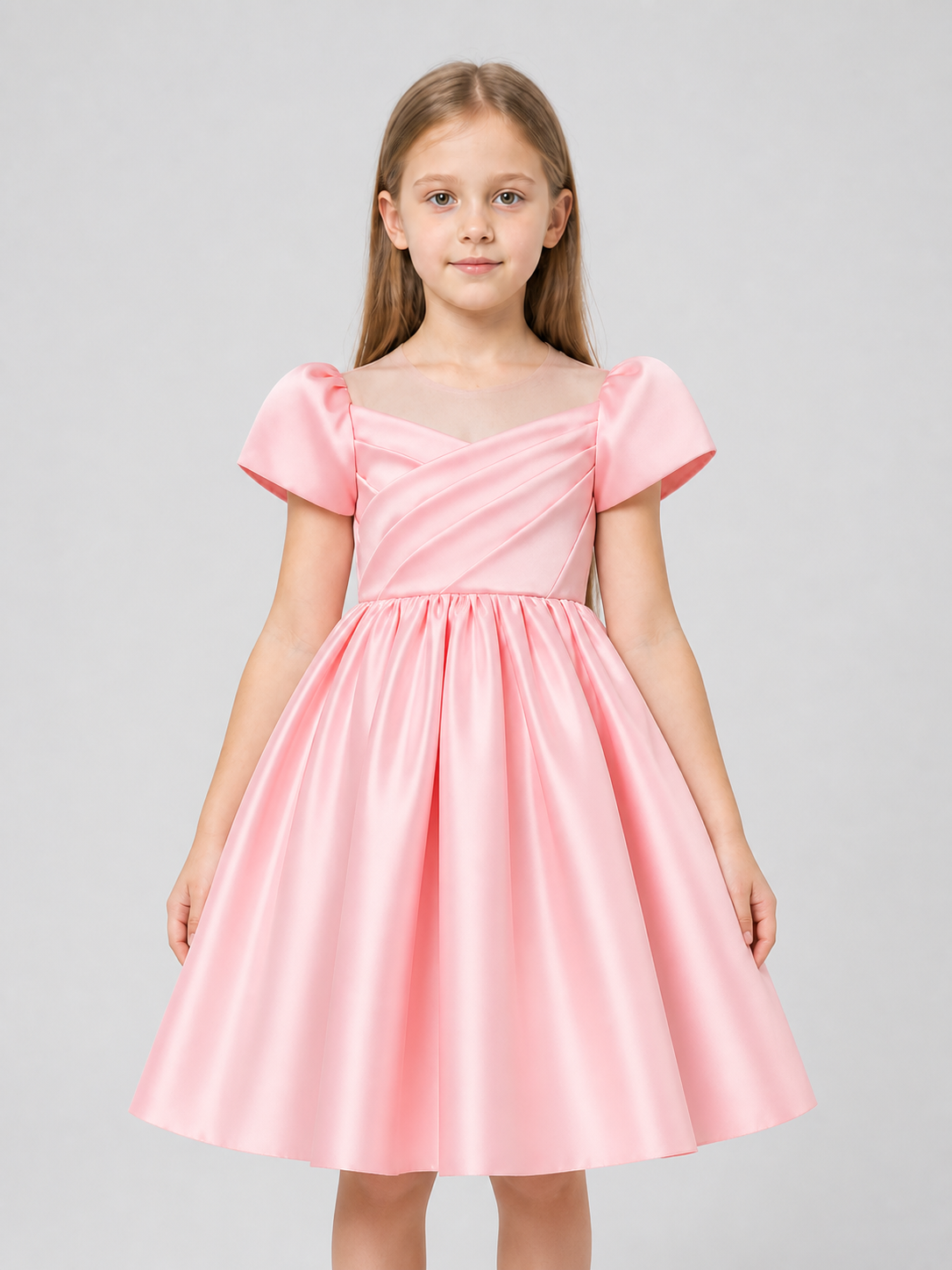 Festive princess dress with a full skirt and sleeves Costume Dresses detail 3