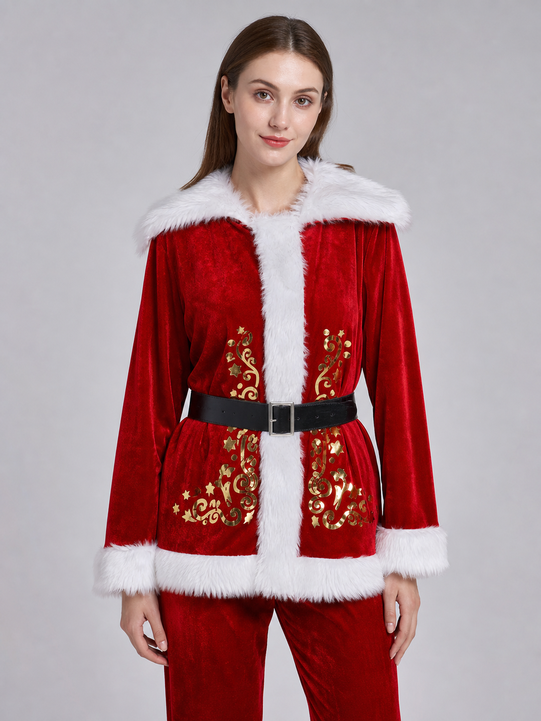 Santa Claus Costume with Hat and Beard