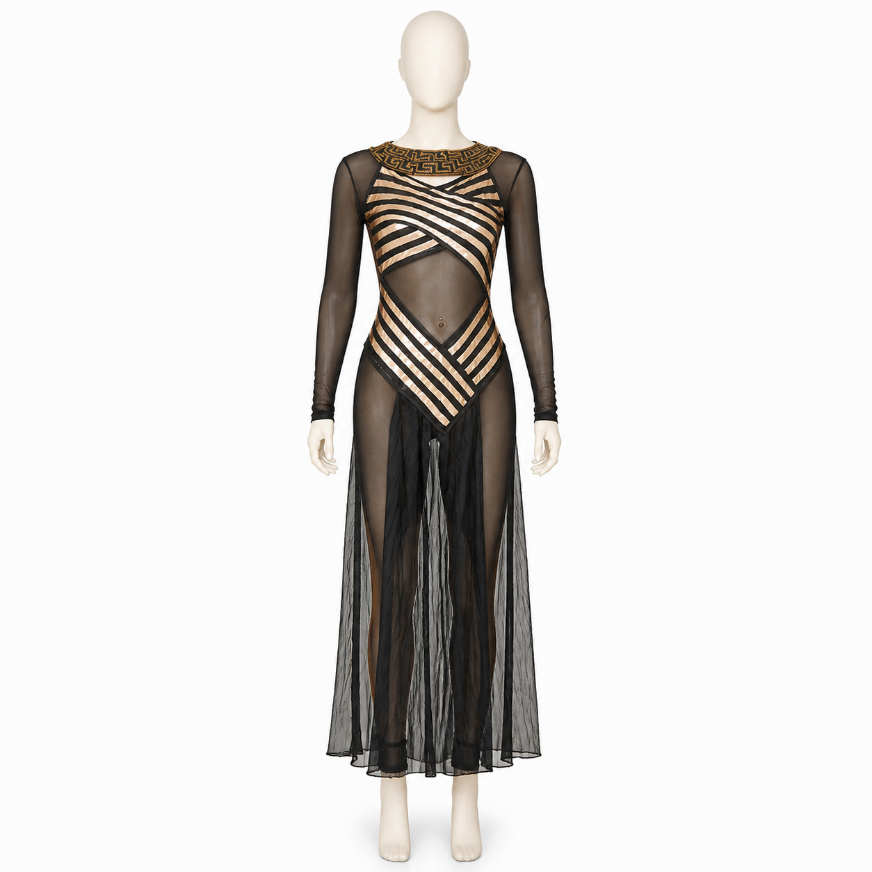 Stage Costume with Long Sleeves and Skirt