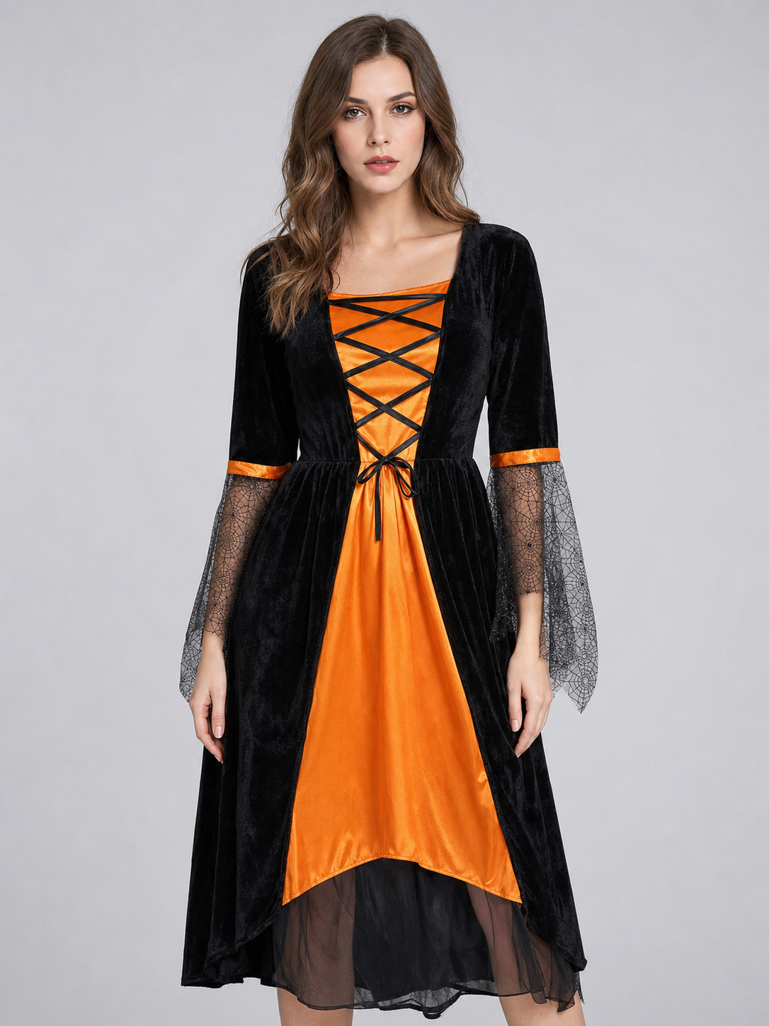 Halloween witch costume with dress and hat Costume Dresses detail 3