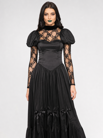 Witch Costume with Hat and Lace