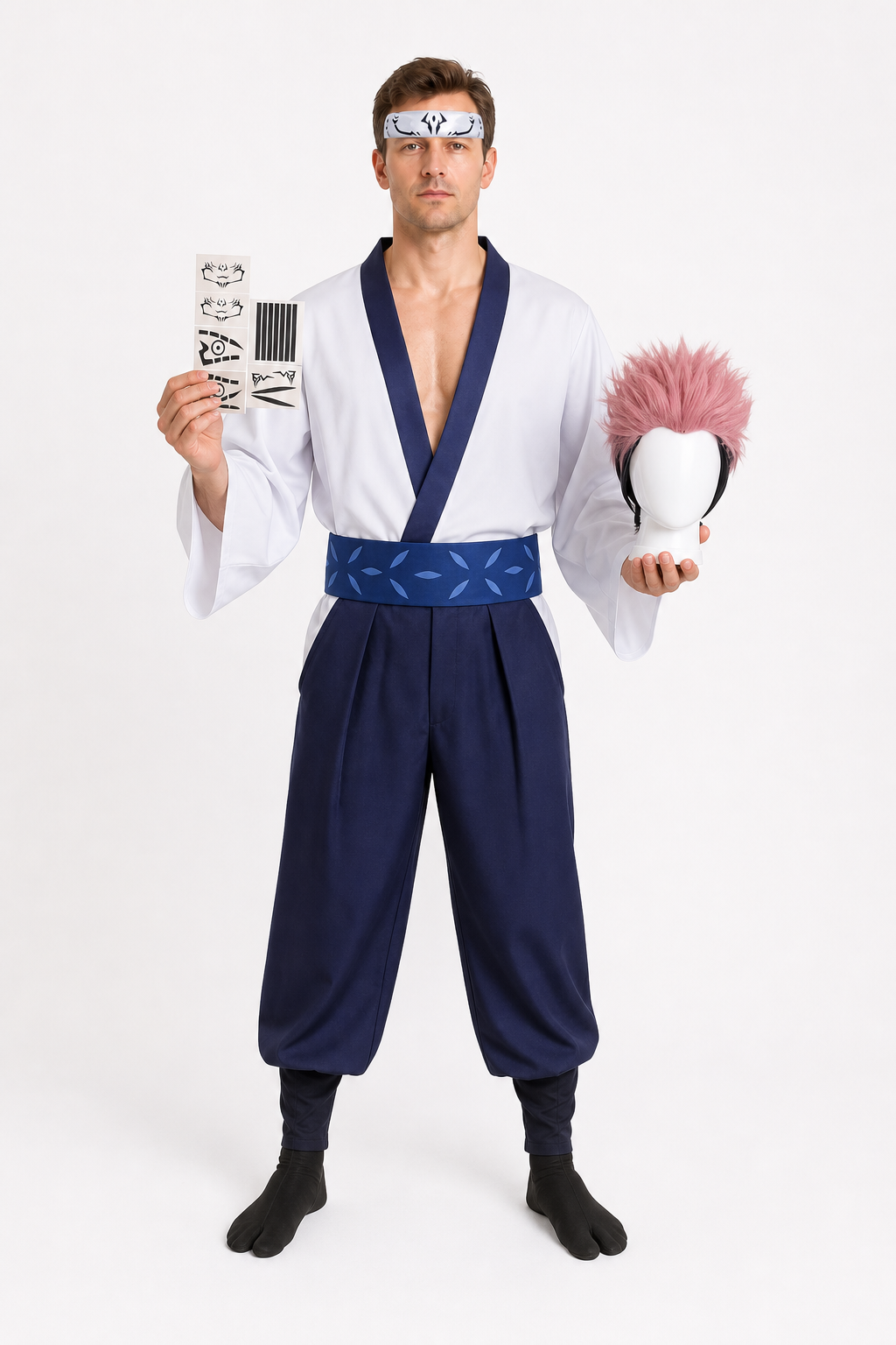 Ryomen Sukuna Cosplay Costume from the Anime Jujutsu Kaisen Costumes detail 3