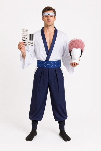 Ryomen Sukuna Cosplay Costume from the Anime Jujutsu Kaisen Costumes detail 3