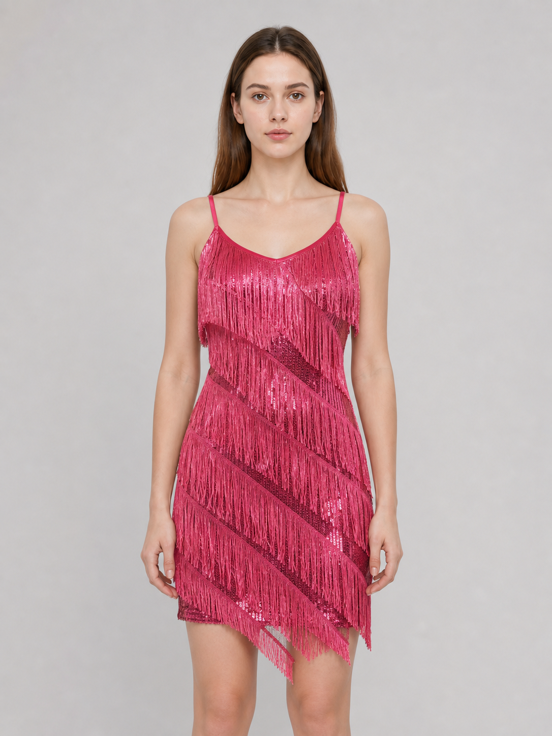 1920s-Style Fringed Dress Set