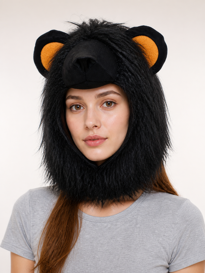 Black Lion Carnival Headwear for Halloween Costumes detail 2