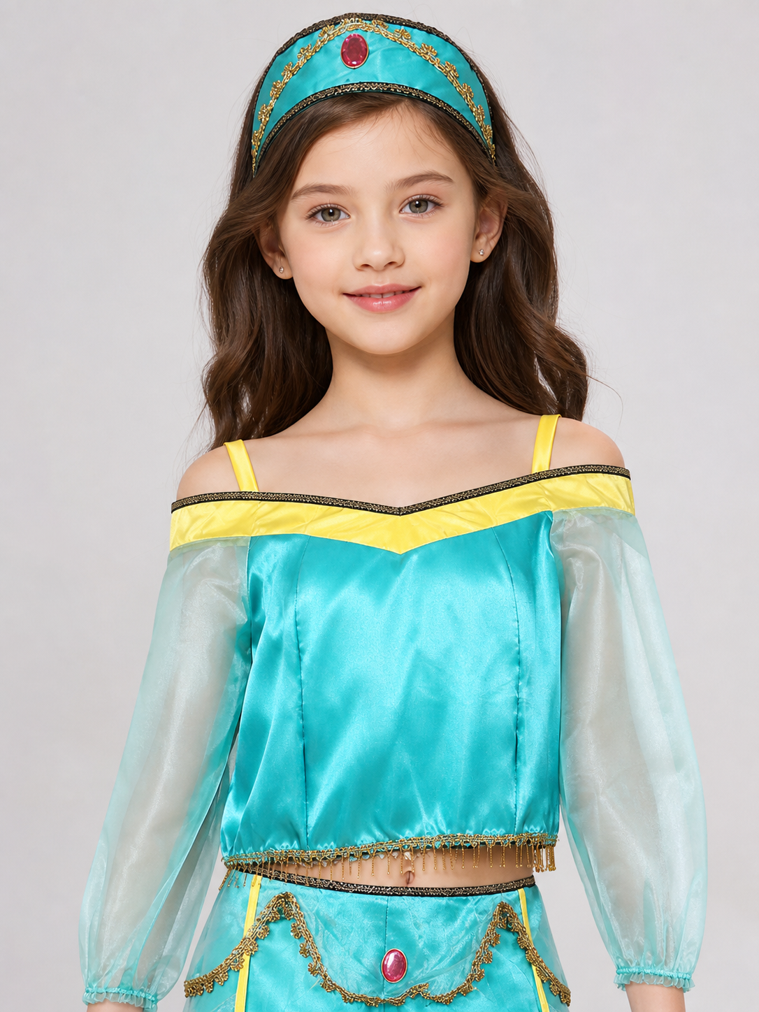 “Aladdin” Cosplay Costume: Top, Pants, and Headpiece
