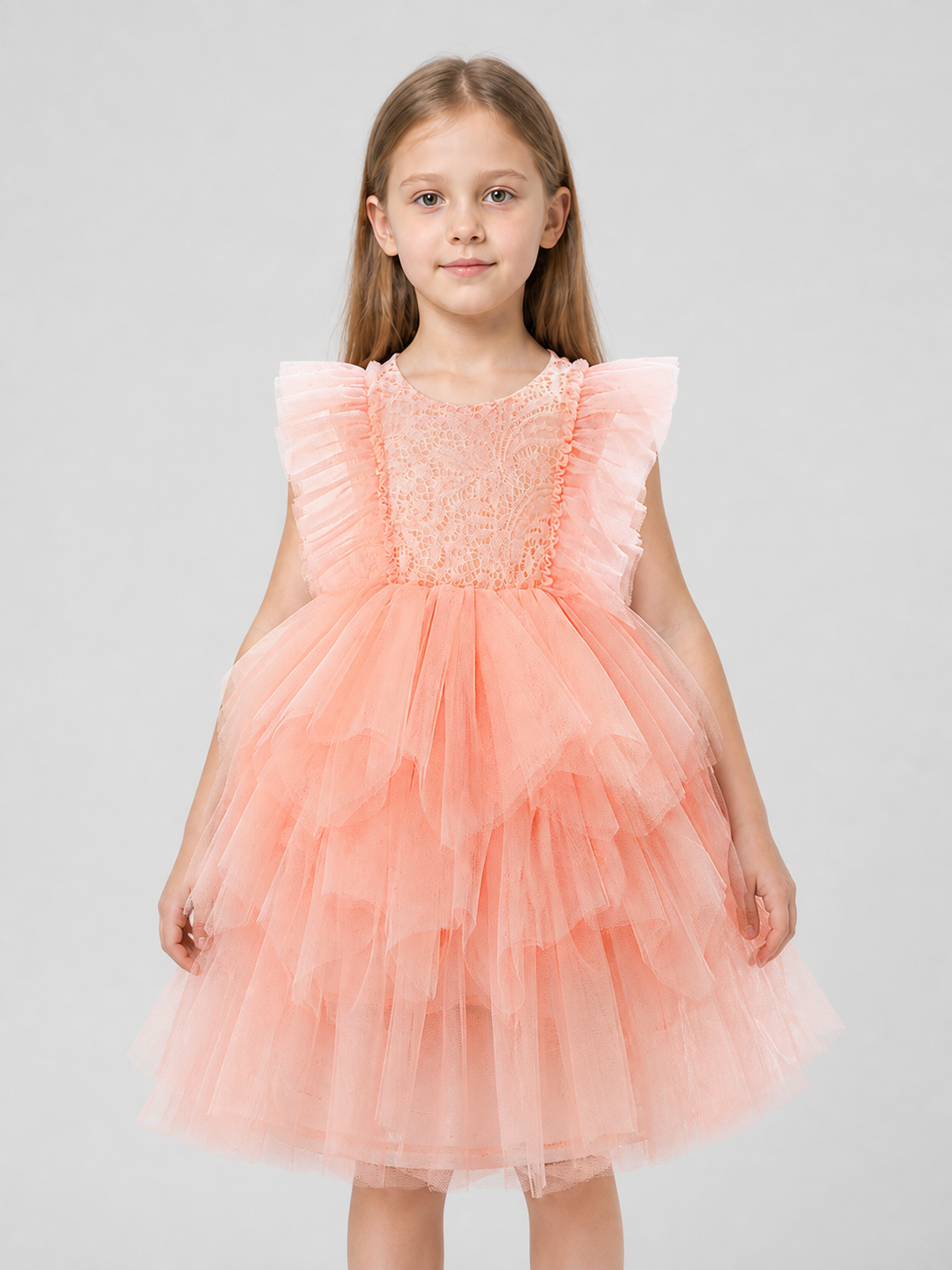 Lace and Tulle Princess Dress for a Birthday