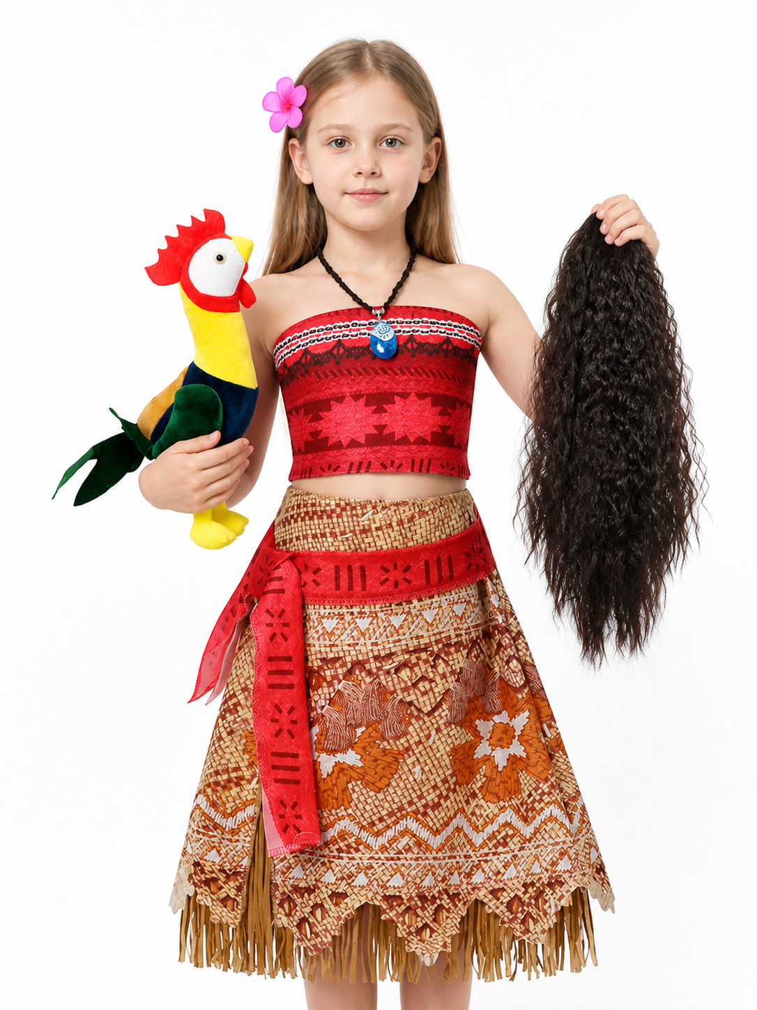 Kids' Moana Costume for Halloween with Accessories Costume Accessories detail 3
