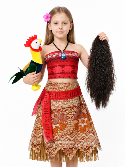 Kids' Moana Costume for Halloween with Accessories Costume Accessories detail 3