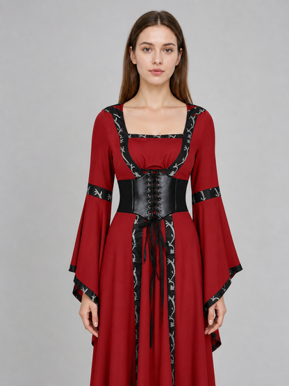 Gothic Medieval Hooded Dress