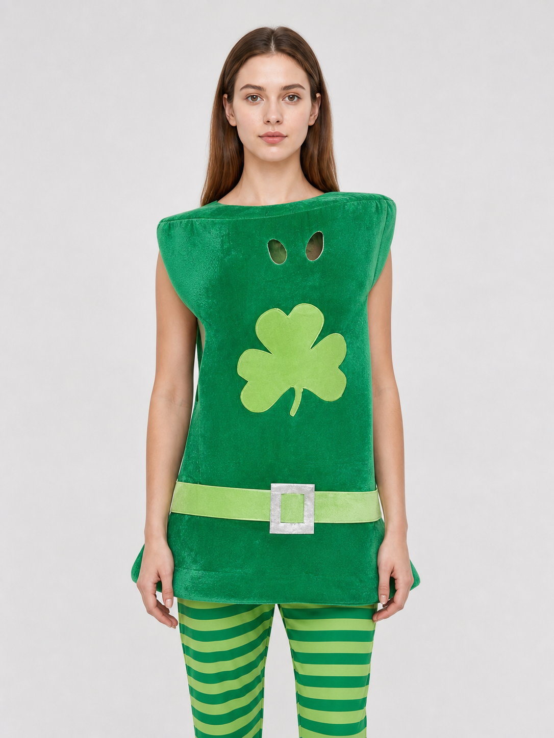 Green Leprechaun Costume with Hat and Pants