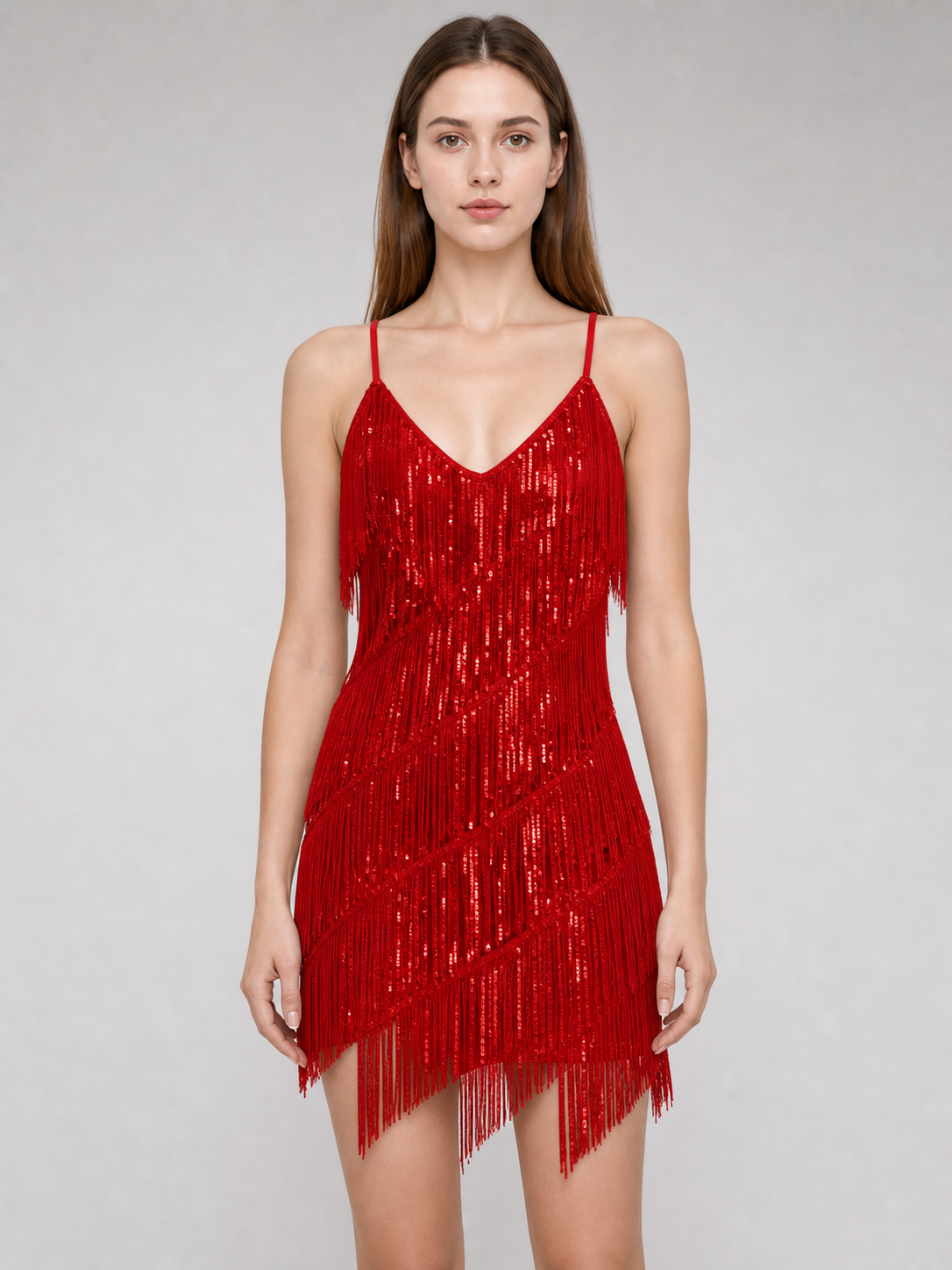 1920s-Style Fringed Dress Costume Set