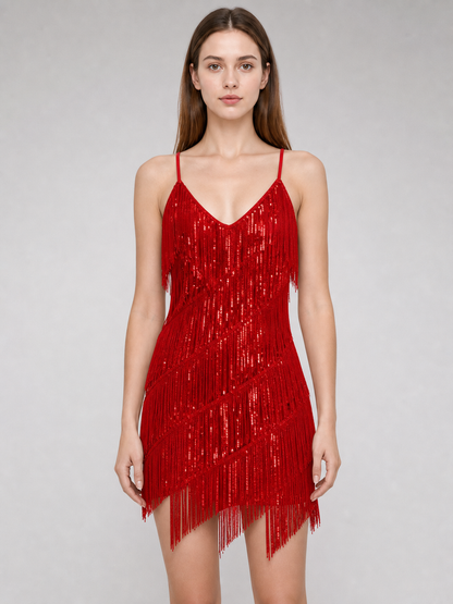 1920s-Style Fringed Dress Costume Set