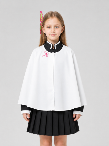 Shinobu Kocho Butterfly Cosplay Cape, Anime, with Headwear Costume Capes detail 3