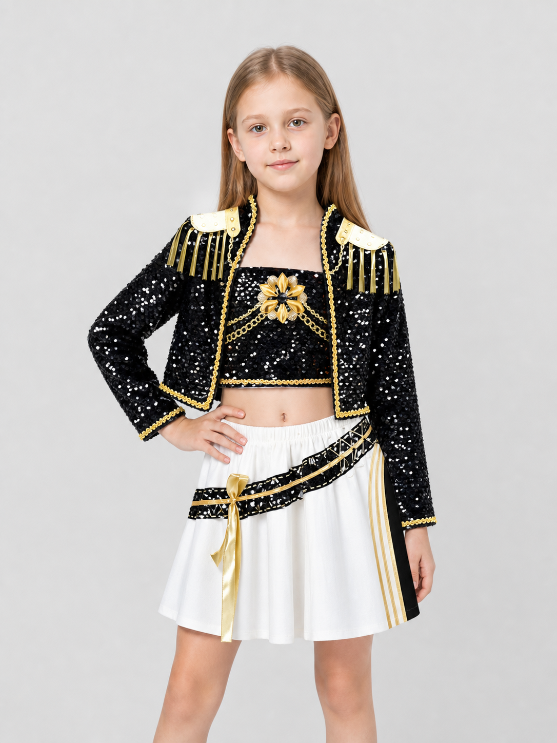 Children's Sequin Stage Costume Set Costumes detail 3