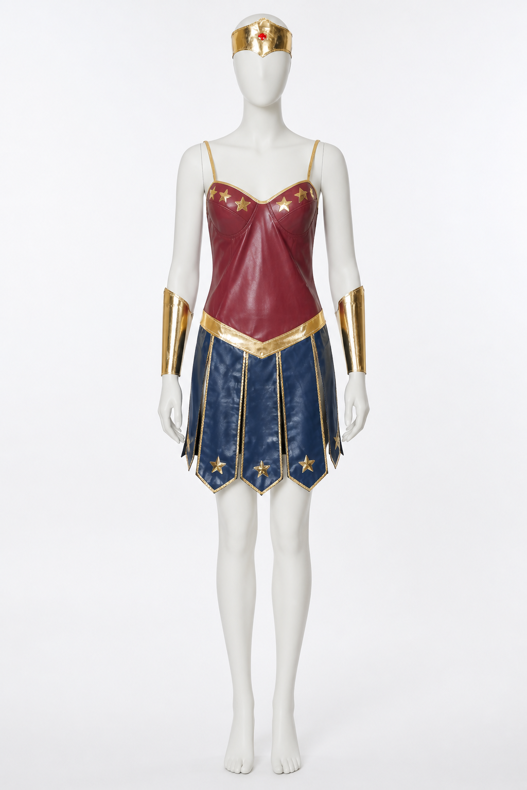 Cosplay costume with skirt, headband, and bracelets Costume Headwear detail 3