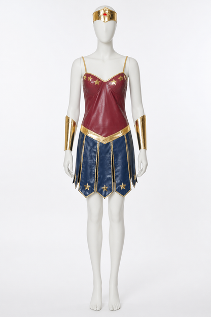 Cosplay costume with skirt, headband, and bracelets Costume Headwear detail 3