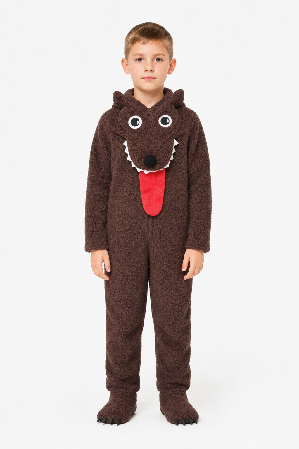 Kids' Wolf Costume with Hood and Claws Costumes detail 3