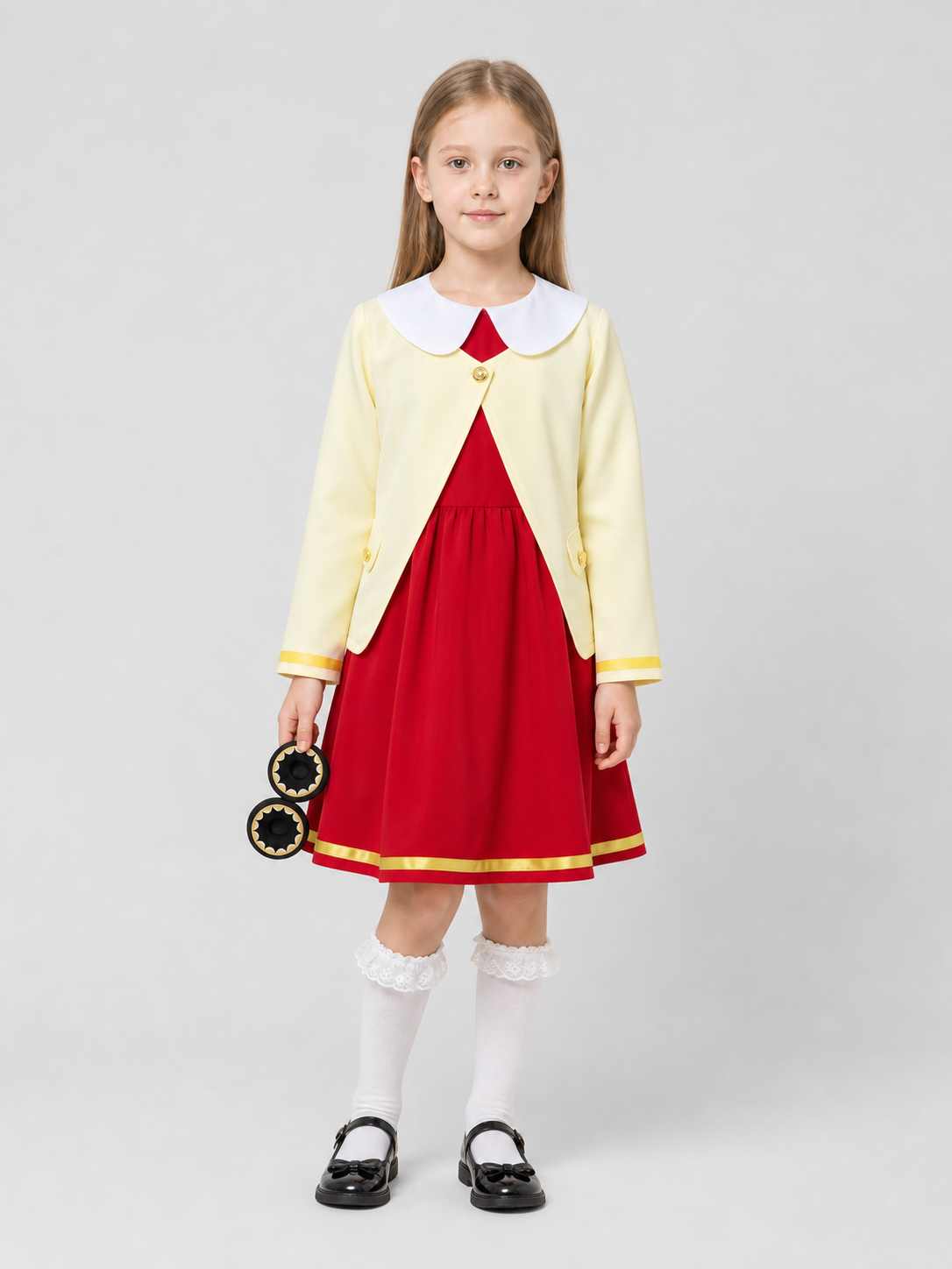 Anya Cosplay Costume from the Spy x Family Anime, Set Costumes detail 3