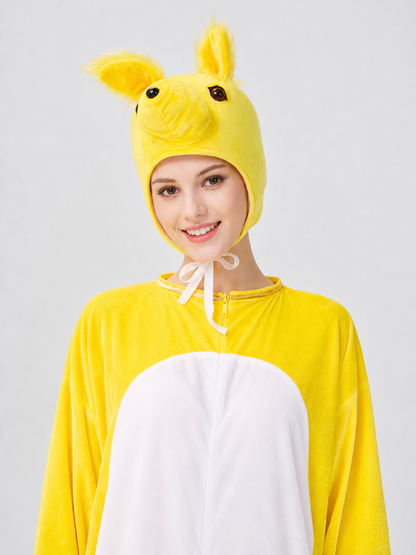 Yellow Fox Hooded Kigurumi Costume