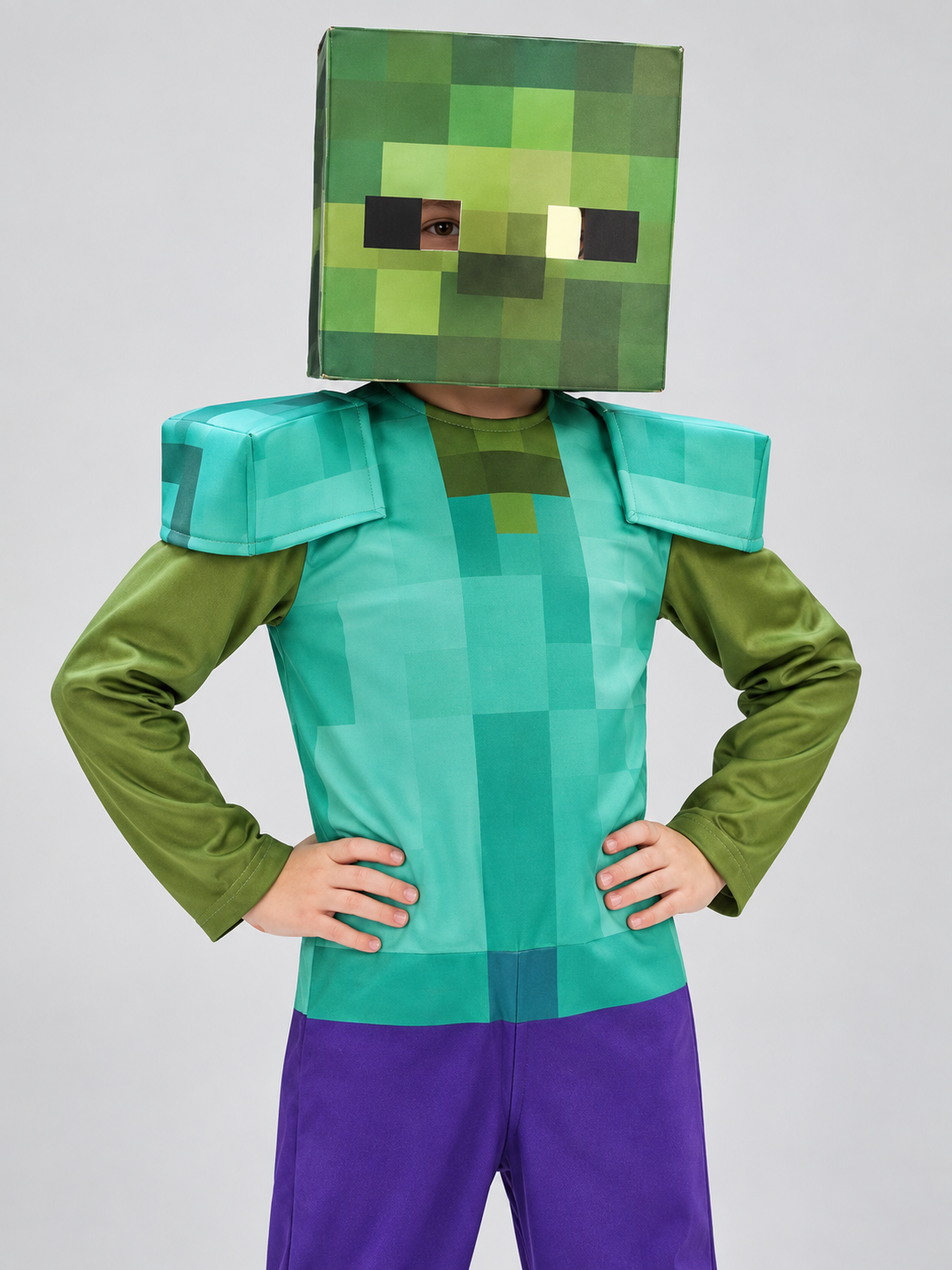Pixel Carnival Costume Jumpsuit with Mask Costume Masks detail 2