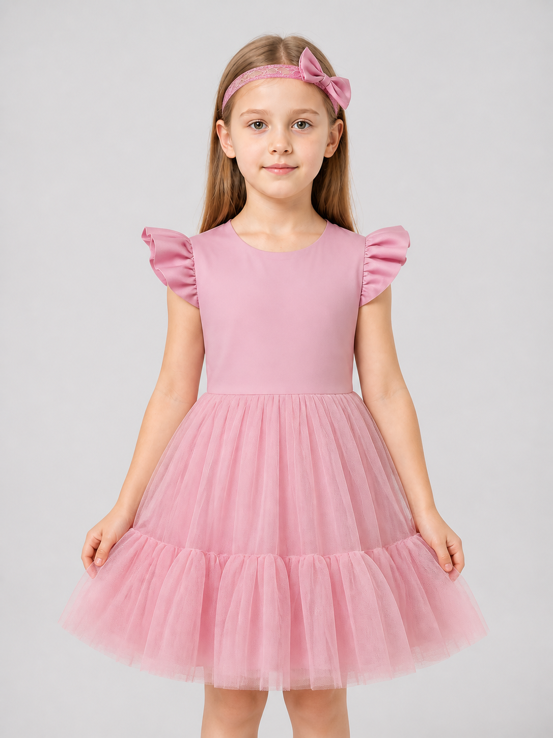 Girls' Dressy Princess Dress with Headband Costume Dresses detail 3