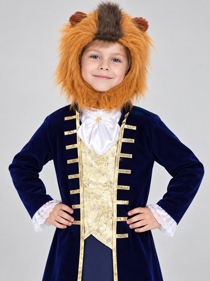 Kids' Lion Carnival Costume with Mane and Jabot