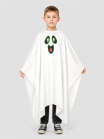 Glowing White Ghost Cape for Halloween Cosplay Costume Capes detail 3