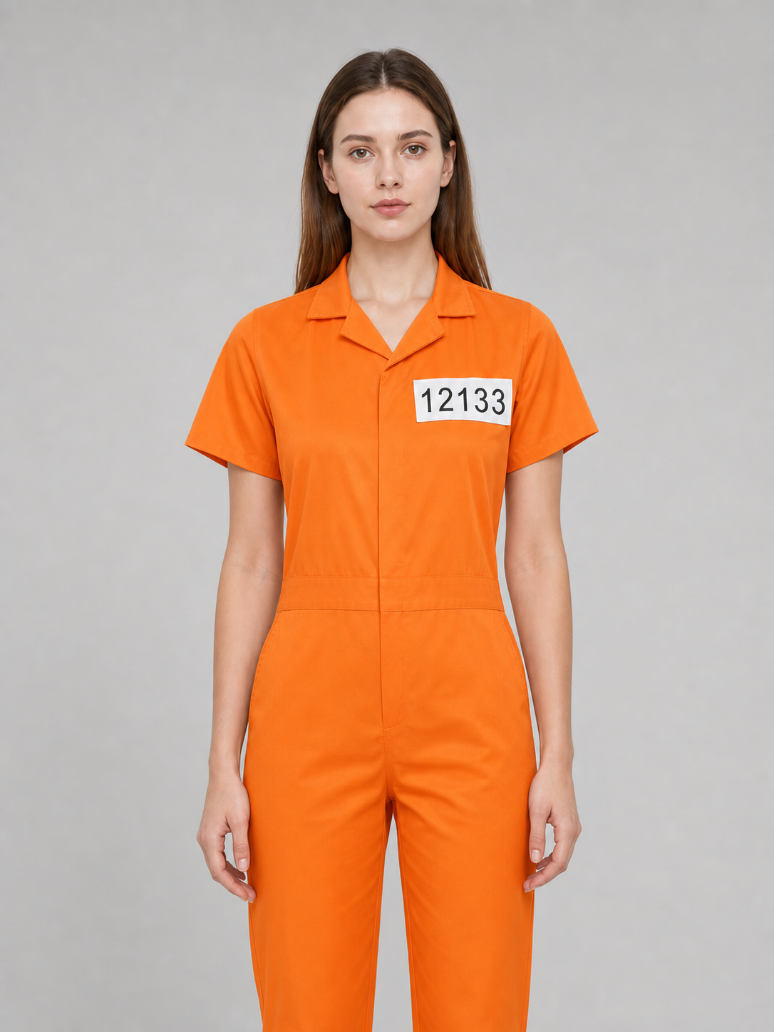 Prisoner Costume, Orange, XS, Accessories