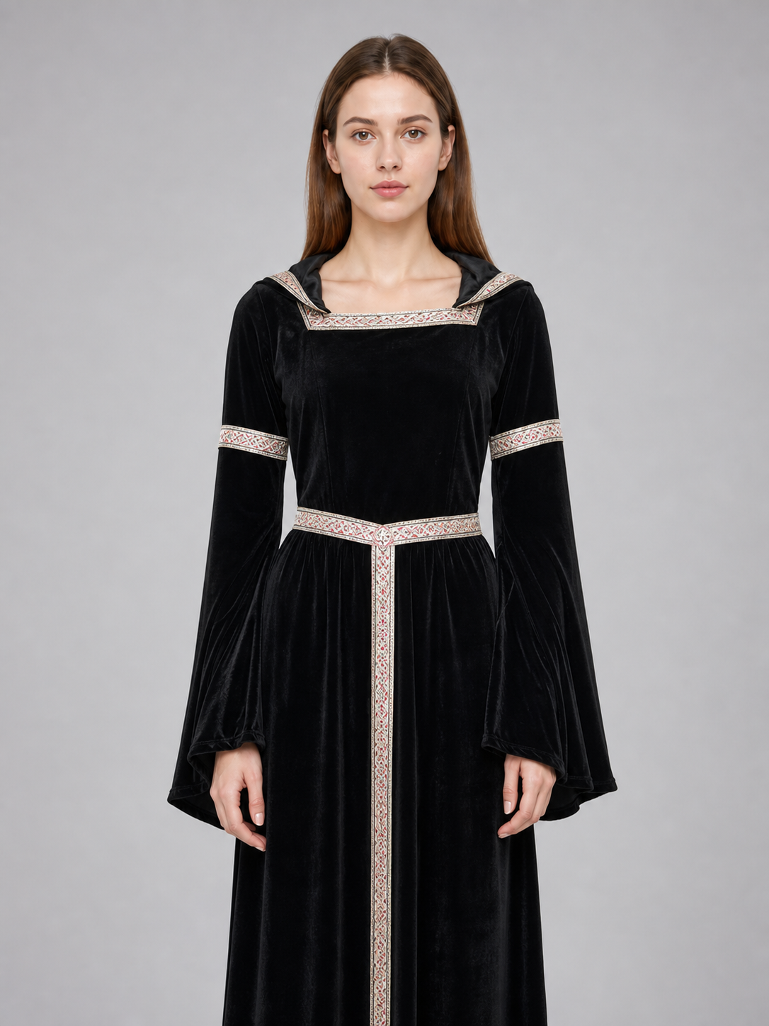 Zombie Costume, Medieval Hooded Dress