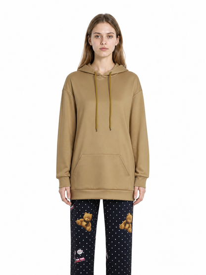 2-Piece Bear-Print Hooded Pajama Set product detail 3