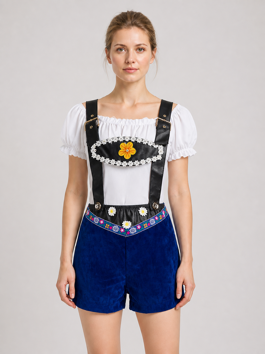 Beer Festival Costume: White Blouse and Shorts Costumes detail 3