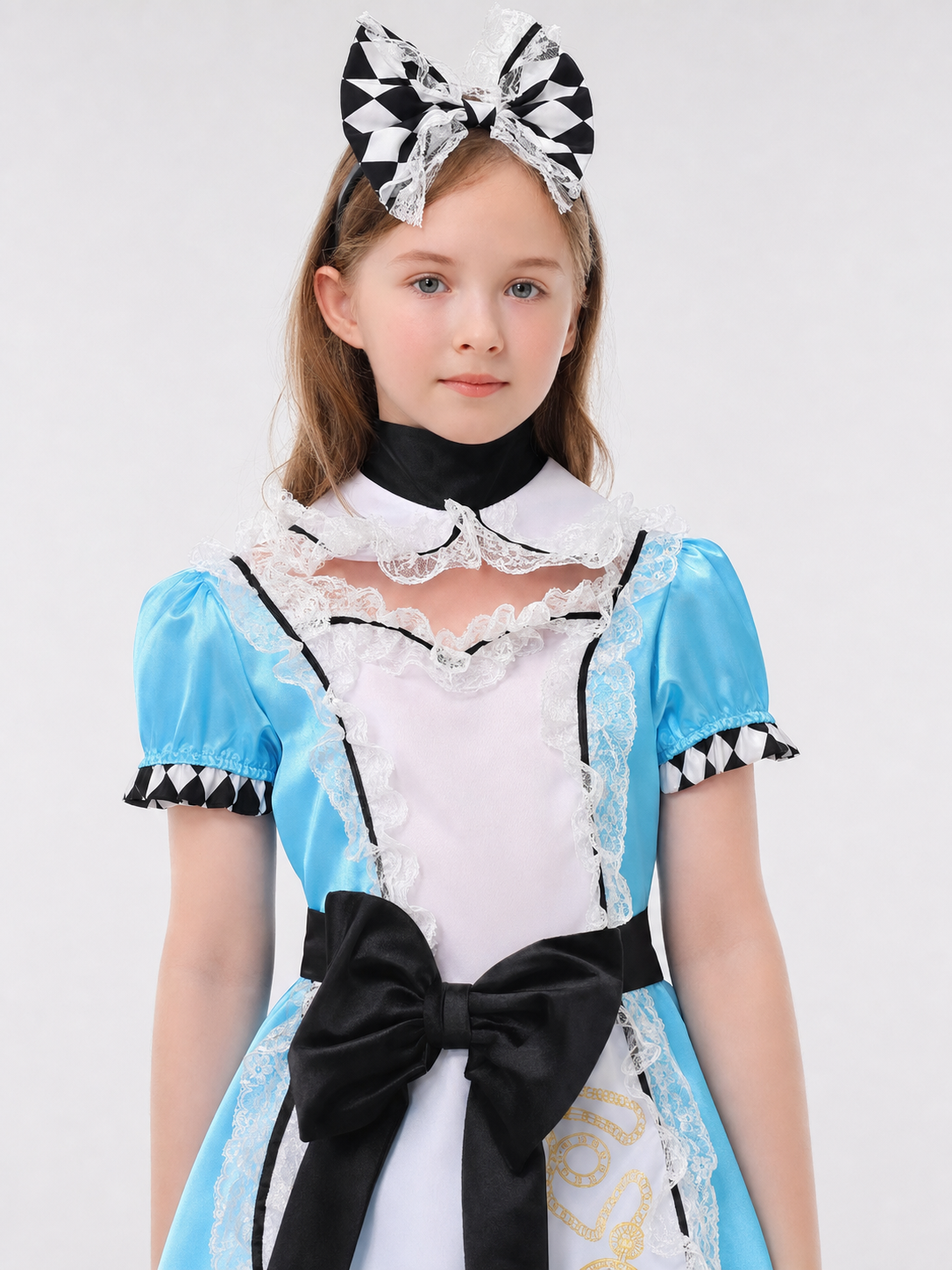 Alice Costume Dress with Apron and Bow