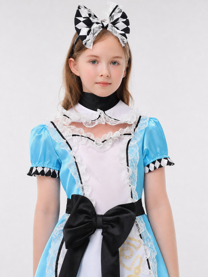 Alice Costume Dress with Apron and Bow