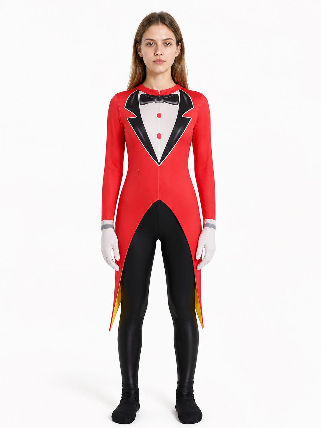 Clown Cosplay Costume, Red Jumpsuit Costumes detail 3