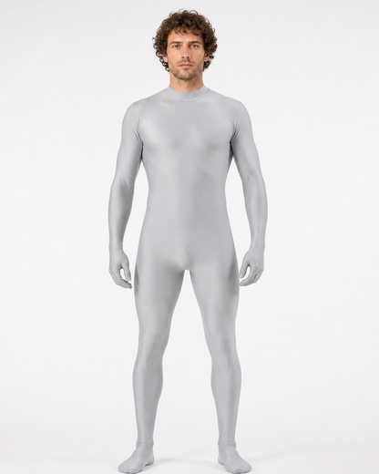Light Gray High-Neck Dance Jumpsuit product detail 3