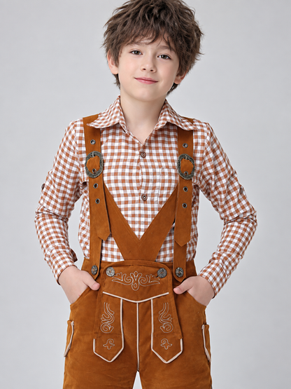 Bavarian Yellow-Brown Suspender Breeches