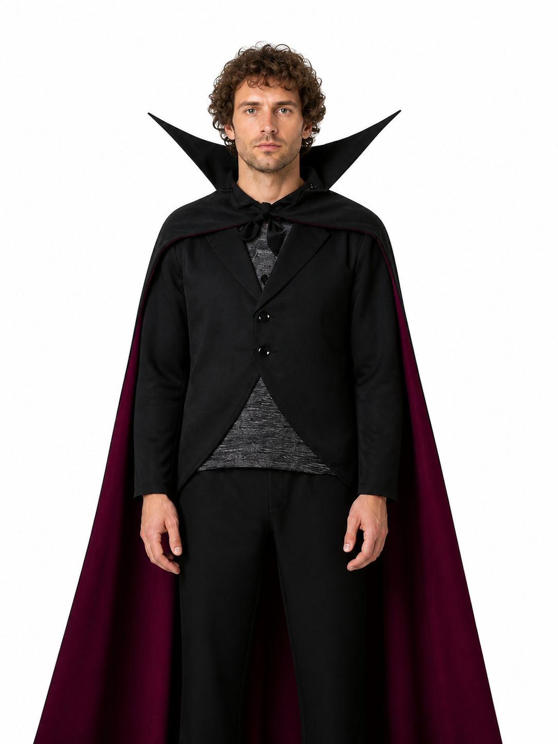 Vampire Costume with Cloak and Pants Costume Capes detail 3