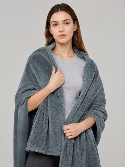 Water-Resistant Pet Blanket, Gray Wearable Blankets detail 2