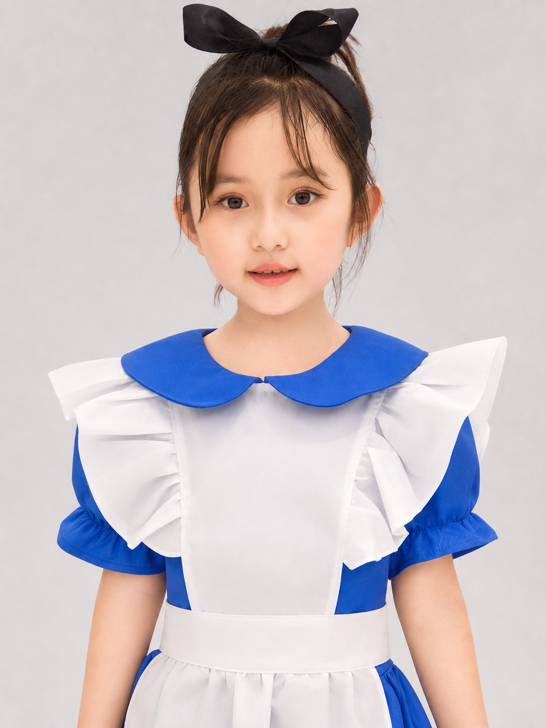Children's princess dress with apron for a party