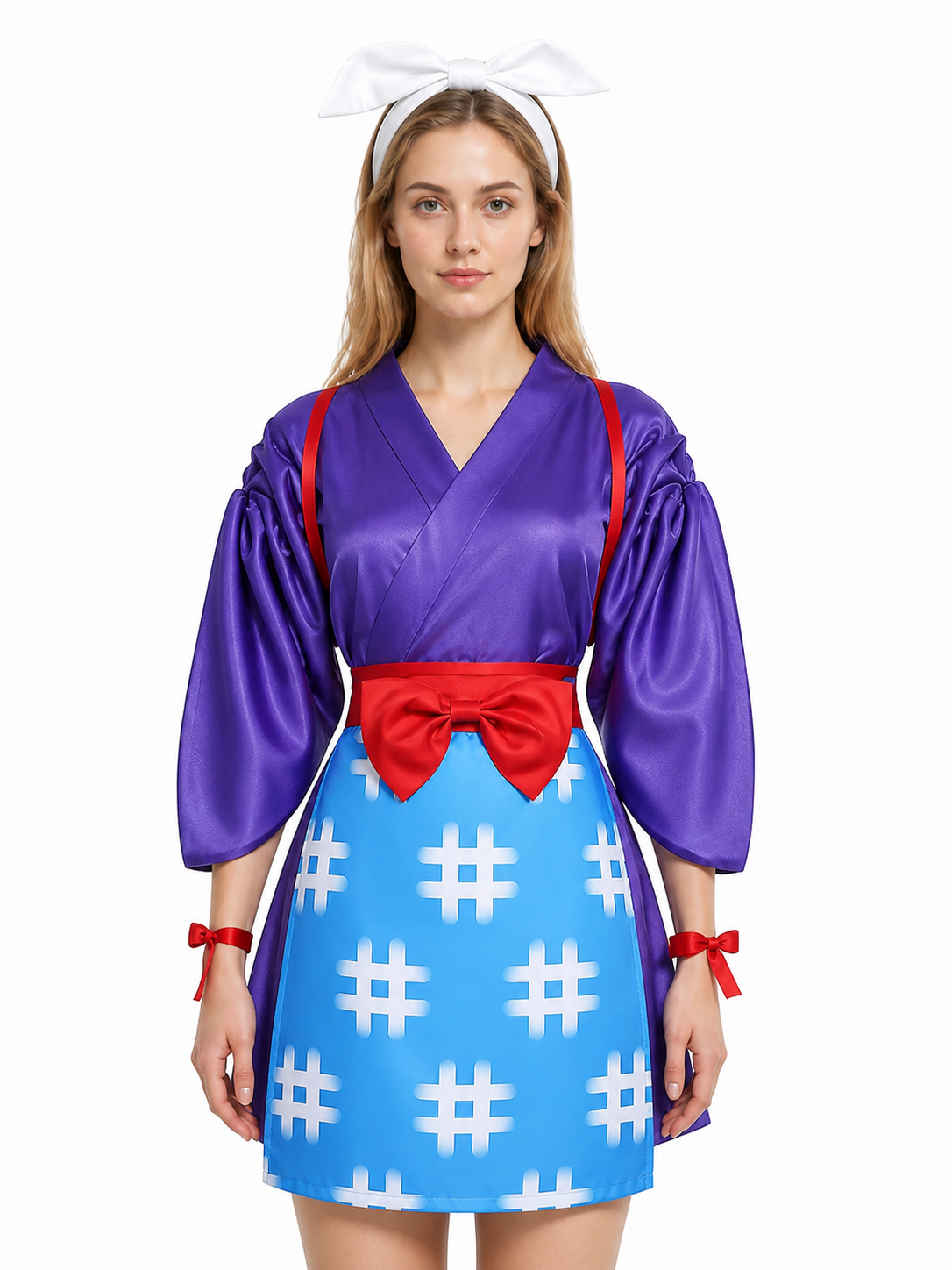 Animal Crossing Costume with Red Bow and Collar Costume Accessories detail 3