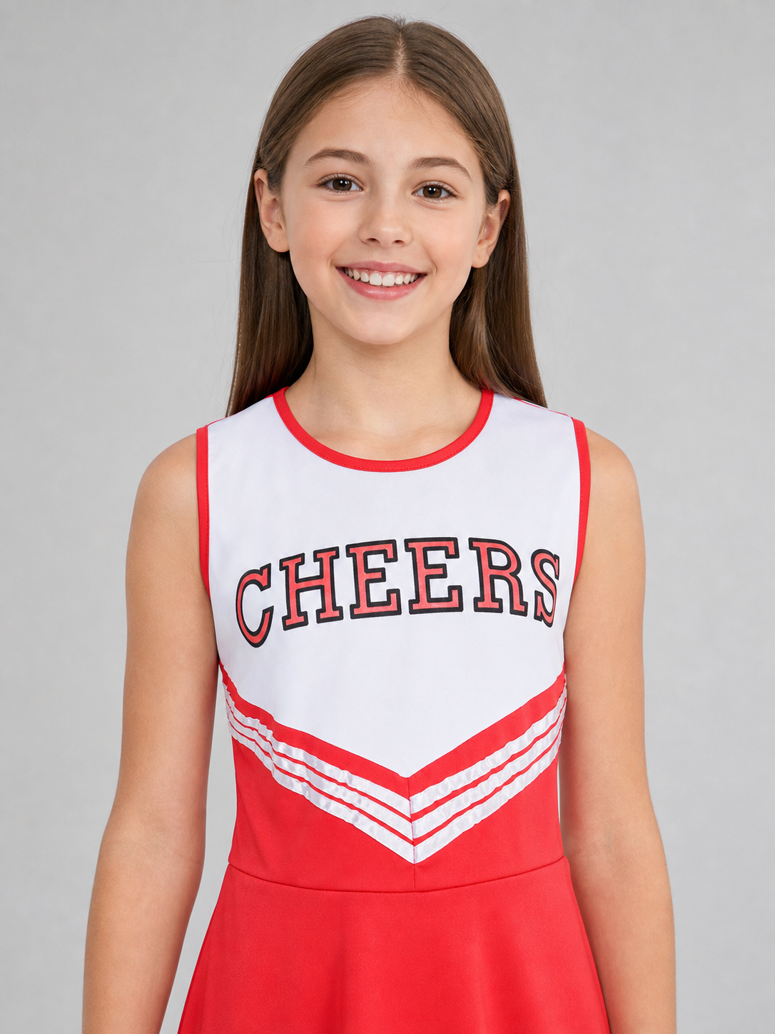 CHEERS Red and White Stage Dress