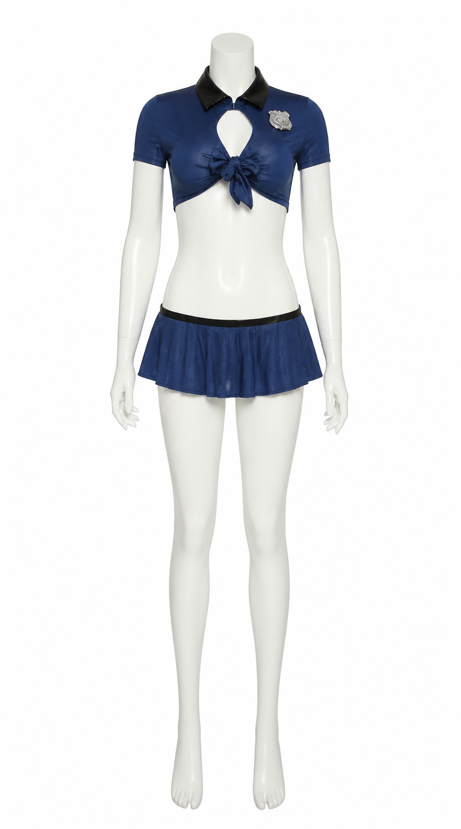 Police Costume with Cropped Top and Skirt Costumes detail 3
